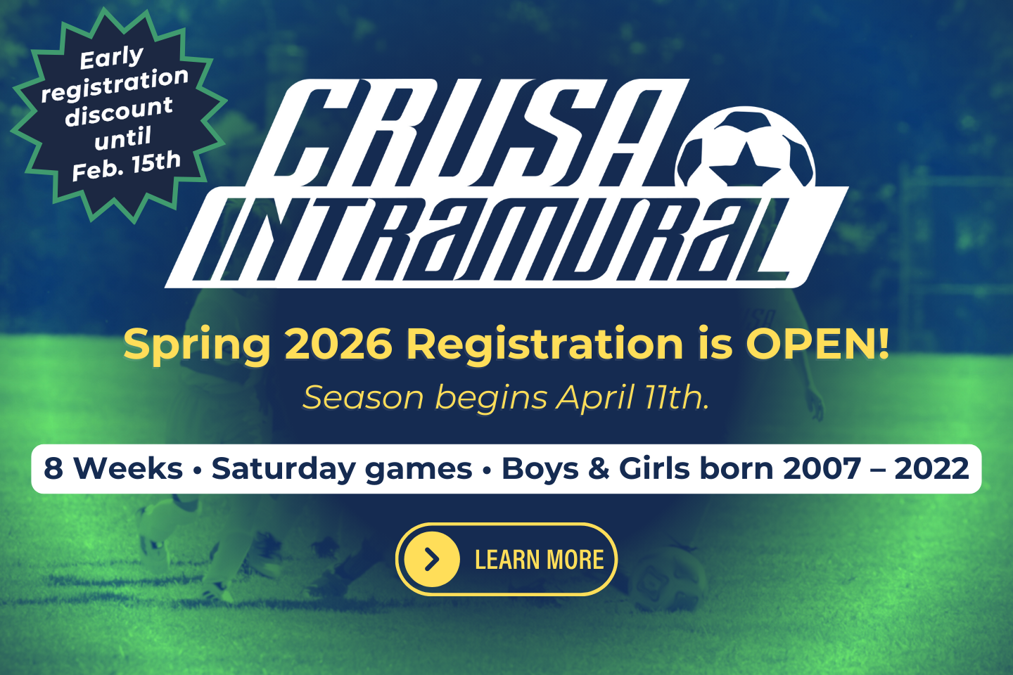 CRUSA Intramural Spring 2026 Registration